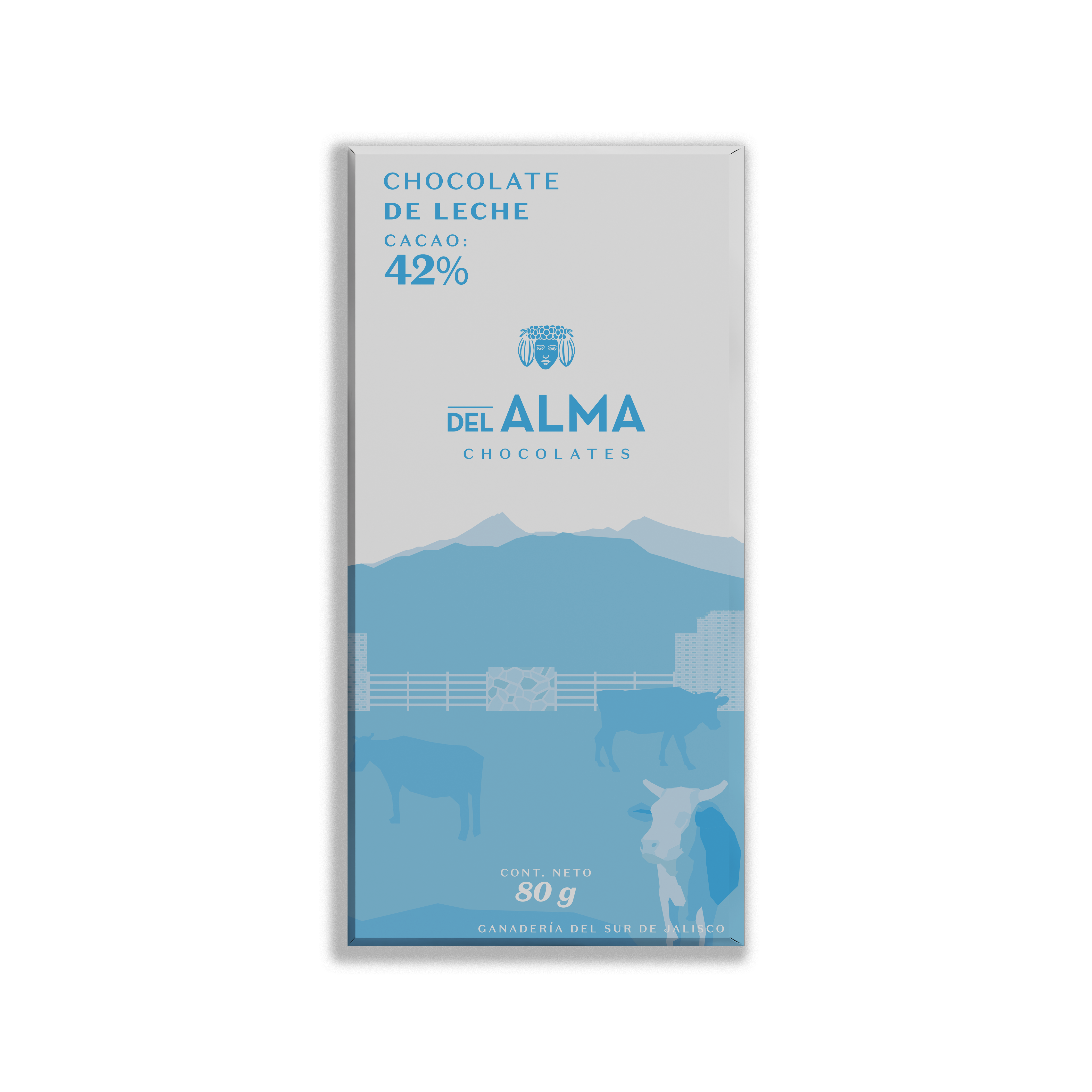 Tableta de Chocolate de Leche 42% Cacao 80gr