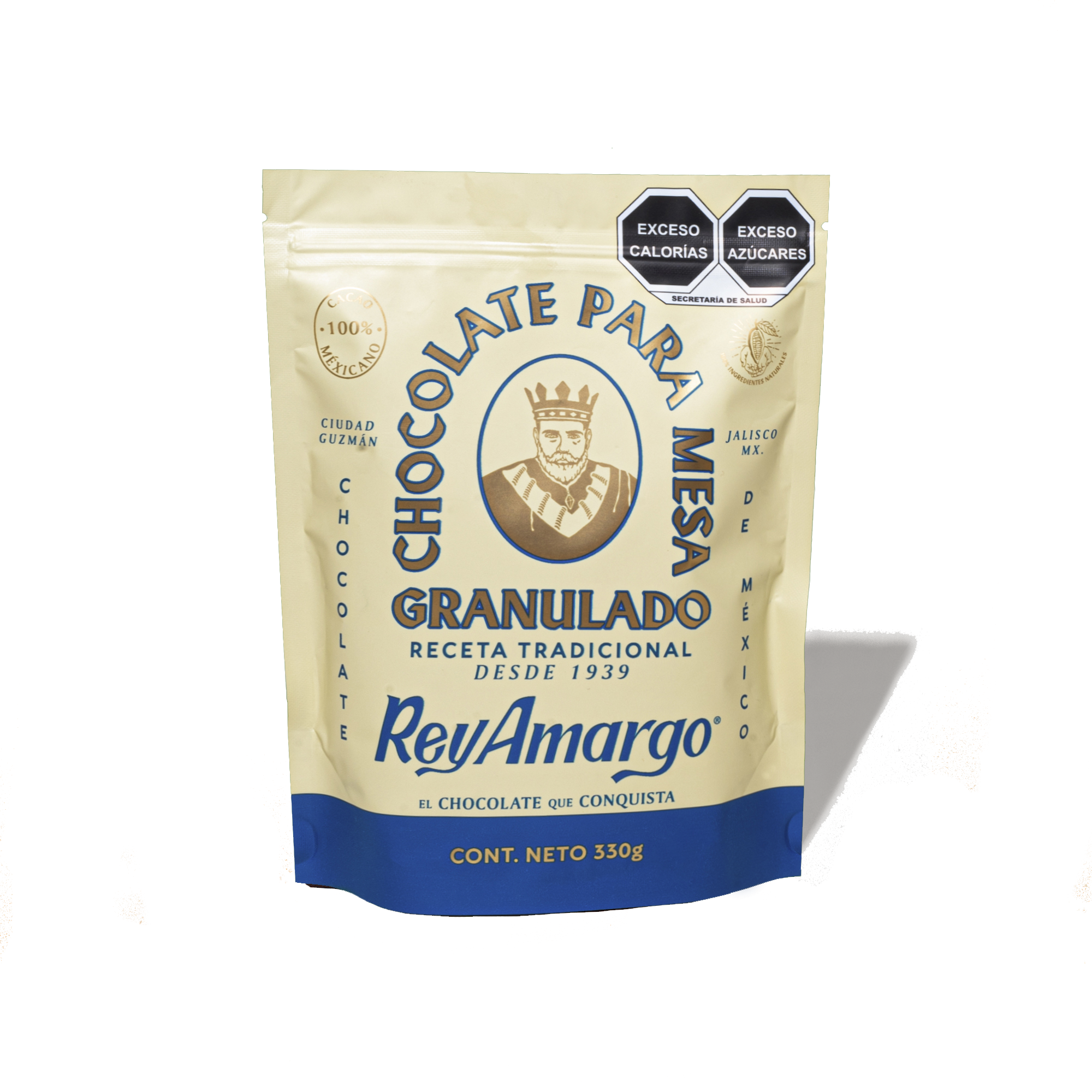 Chocolate para mesa granulado Rey Amargo Tradicional 330g
